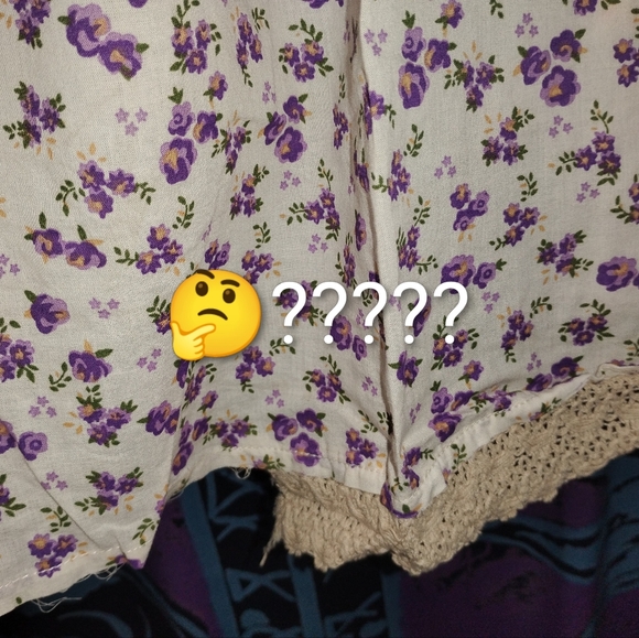 Natural Life Tricia Embroidered Cotton Mini/Sundress in Meadow Patches L - Picture 9 of 9